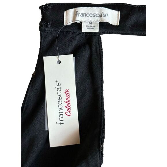 Francesca's Beaded Halter Neck Sleeveless Black Dress SZ M Party Cocktail Short - Picture 9 of 10